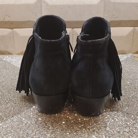 SAM EDELMAN "Paige" Black Suede Bootie - Size 8‎ - Picture 7 of 11